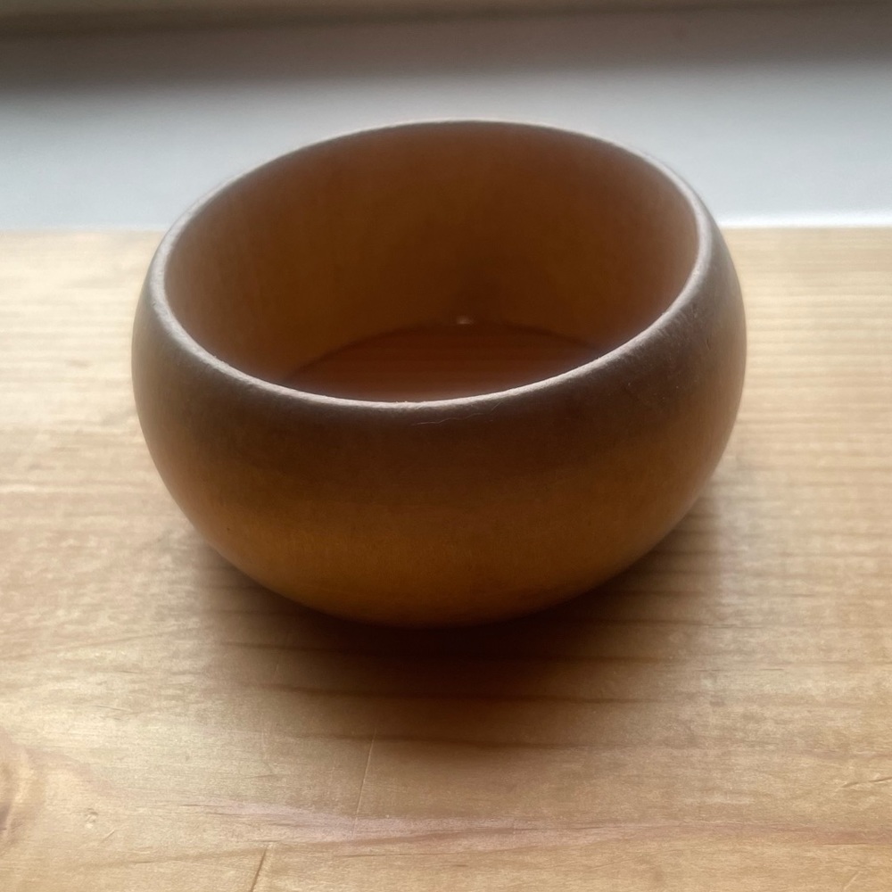 Wooden bangle bracelet